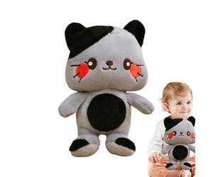 Generisch Adorable peluche - à caresser en forme de chat - Peluche douce - Pour anniversaire, Noël, comme remplissage de chaussettes, canapé, lit, canapé, bureau, filles et
