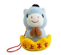 Generisch Adorable peluche - Pendentif - Décoration d'animal de fête du printemps - Figurine du Nouvel An chinois - Pour filles - Sac à dos - Vacances - Sac d'anniversaire