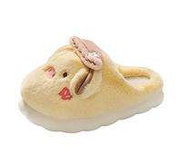 Generisch Adorables pantoufles de cochon pour femme - Chaussures d'hiver chaudes en feutre - Semelle épaisse - Doublure en peluche - Avec semelle en caoutchouc antidérapante - Chaussons en feutre pour