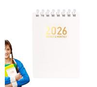 Generisch Agenda journalier 2026 à spirales, format de poche, format A7, reliure à , souple, pour l'école, le travail, la planification, l'étude