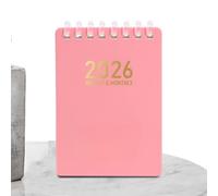 Generisch Agenda quotidien 2026 - Format de poche - Format A7 - Reliure spirale souple - Pour l'école, le travail, la planification, l'étude