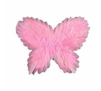 Generisch Ailes d'ange pour enfants - Véritables ailes d'ange à plumes - Pour Halloween et spectacle sur scène - Plumes blanches - Accessoire de costume pour enfants de 2 à 9 ans