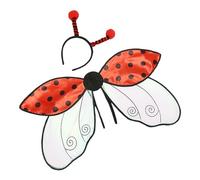 Generisch Ailes de - Ailes de papillon adultes - Costume d'Halloween pour fille - Costume d'Halloween pour la scène - Ensemble bandeau d'abeille, costume de mascarade pour femme avec cape