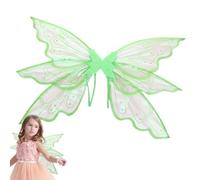 Generisch Ailes scintillantes, ailes pailletées, ailes de papillon réalistes | Ailes pour adultes et femmes, filles - Ailes d'habillage d'Halloween - Ailes de papillon