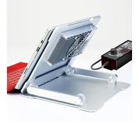Generisch Aluminium Alloy Laptop Stand with Cooler, Tablet Holder for Desk