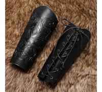 Generisch Anbu Paire de manchons médiévaux en mousse de bouclier rétro en cuir synthétique, BK3., taille unique