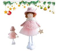 Generisch Ange Décorations de Noël pour sapin de Noël - Décoration de figurine d'ange - Pendentif en peluche mignonne fille pour adolescents et adultes - Décoration de Noël pour chambre d'enfant