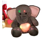 Generisch Animal Plush, éléphant LED Mignon avec lumière LED, Doudou, veilleuse en Peluche Douce, pour et Adultes, Filles, Salon, Chambre, Bureau, Voiture