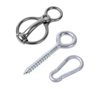 Generisch Anneau de reliure | Accessoires de vaisselle en acier inoxydable - Rênes et accessoires sûrs pour écuries, écuries, salles de lavage, pâturages, chemins d'exposition, zones d'alimentation