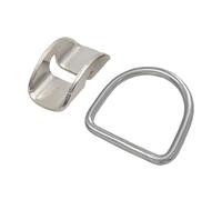Generisch Anneau en D pour plongeur - Acier inoxydable - Support de sangle de plongée - Porte-harnais avec fermeture latérale pour vol de retour - Pour sports nautiques, surf, plongée sous-marine et