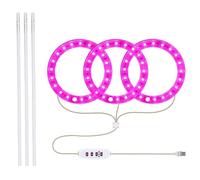 Generisch Anneau Lumineux de Croissance des, Smart Timing Angel Ring Grow Light - Petites Lampes de Croissance LED avec 5 Niveaux de luminosité et 3 Modes d'éclairage