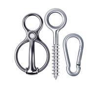 Generisch Anneaux croisés pour | Accessoires d'équitation avec crochets à œillets - Anneaux de fixation magnétiques de sécurité | Pour écuries, salles de lavage, pâturages, chemins d'équitation