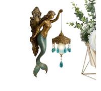 Generisch Applique murale avec lanterne | Fonctionne avec piles de style vintage | Lampe murale sirène avec lanterne - Pour maison dans la chambre à coucher, salon, salle de bain, galerie, couloir