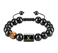 Generisch Argent Bracelet Bracelet Messages Anneaux Cadeaux purs Bracelets faits à la main Bracelets Classique Bracelet Couple Bijoux (K, One Size)