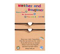 Generisch Argenté Couple Jonc Rhodonite Bracelet cadeaux de vacances pour garçons et filles Bracelet coeur Argent Bracelet Pour Messages Bijoux (BK1, One Size)