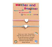 Generisch Argenté Couple Jonc Rhodonite Bracelet cadeaux de vacances pour garçons et filles Bracelet coeur Argent Bracelet Pour Messages Bijoux (PK2, One Size)