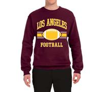 Generisch ARI Sweat-shirt à col rond pour les fans de football de la ville ARI Sweat à capuche pour homme, Bordeaux, S