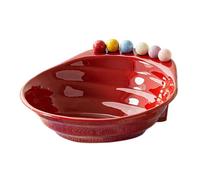 Generisch - Assiette de service avec fourchettes, 6 fourchettes incluses, grande capacité - Assiette pour réception, pour les fêtes à la maison, les fêtes de famille, le thé de l'après-midi