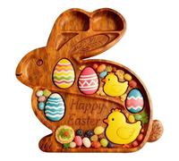 Generisch Assiette lapin de Pâques - Planche de service en forme de lapin - Planche à fromage en forme de lapin pour fêtes et événements - Pour accessoires de fête, collations, Noël, anniversaire