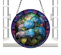 Generisch Attrape- en forme de fleurs - Décoration ronde en acrylique - Attrape- coloré pour fenêtre - Pour intérieur, maison, jardin, cour, terrasse, balcon