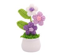 Generisch au crochet - Dégradé de couleurs faites à la main - Fleurs au crochet - Pour salon, bureau, bureau, voiture, intérieur, collègue, mère, enseignante