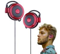 Generisch Auricolari tipo Clip cablati - auricolarii sportivi Stereo Con gancio per orecchio 3,5 mm | Cuffie ideali Corsa Allenamento Jogging escursionismo arrampicata, accessorio telefoni cellulari