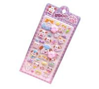 Generisch Autocollant 3D - 4,13 Pouces - Imprimé Patte d'animal - Autocollant Puissant - Dessin animé Mignon - pour Filles garçons Ordinateur Portable Bouteille d'eau Scrapbooking carnet