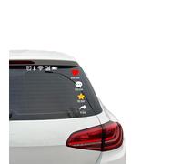 Generisch Autocollant de fenêtre pour véhicules - Imperméable, réfléchissant et amovible, autocollant de pare-chocs de voiture - Pour pare-chocs, miroir, ordinateur portable, skateboard, bagages