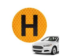 Generisch Autocollant magnétique pour avertissement du conducteur, insigne de véhicule historique avec signe H | Décalcomanies automobiles pour vitre arrière, portes, réfrigérateur, panneau de maison