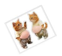 Generisch Autocollants 3D amusants en forme de chat - adhésifs amusants - Autocollants décoratifs pour scrapbooking, carnets, planificateurs et projets de bricolage