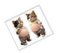 Generisch Autocollants 3D amusants en forme de chat - adhésifs amusants - Autocollants décoratifs pour scrapbooking, carnets, planificateurs et projets de bricolage