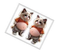 Generisch Autocollants 3D amusants en forme de chat - adhésifs amusants - Autocollants décoratifs pour scrapbooking, carnets, planificateurs et projets de bricolage