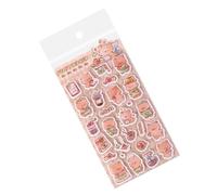 Generisch Autocollants 3D - Autocollants réutilisables - Autocollants d'animaux mignons pour enfants, pour l'école, le bricolage, le scrapbooking, le carnet, le journal intime, les écoliers, les