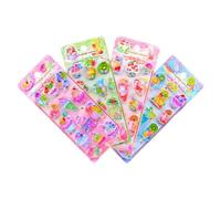 Generisch Autocollants 3D avec autocollants étanches scintillants, 23 x 9 x 4 cm, repas pour enfants, scrapbooking, loisirs créatifs, autocollants à décoller et à coller, réutilisables, pour