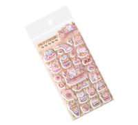 Generisch Autocollants 3D, décoration amusante d'animaux de dessin animé - Autocollants amusants pour scrapbooking, maison, bureau, école, carnet, agenda, planificateur, téléphone portable,