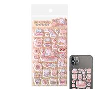 Generisch Autocollants 3D - Décoration amusante d'animaux de dessin animé - Autocollants animaux mignons autocollants amusants | Pour la maison, la salle de classe, l'artisanat, le journal intime, le