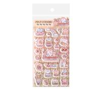 Generisch Autocollants 3D mignons | Motifs animaux en feutre réutilisables | Autocollants animaux mignons autocollants amusants - Pour la maison, la salle de classe, l'artisanat, le journal , le