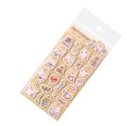 Generisch Autocollants 3D réutilisables en feutre, motifs animaux | Autocollants amusants de dessin animé pour scrapbooking, maison, école, agenda, téléphone portable, enfants, anniversaire