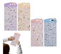 Generisch Autocollants à bulles - 3D - Amusement animal - Réutilisables - Autocollants souples - Autocollants pour scrapbooking, pour la famille et les amis - Intérieur et extérieur sur réfrigérateur