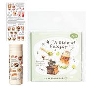 Generisch Autocollants alimentaires - Journal - Décorations mignonnes et amusantes - Étiquettes alimentaires - Pour carnets de notes - Pour - Salle de dultes - École - Journaux