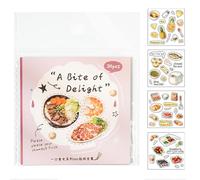 Generisch Autocollants alimentaires mignons | Étiquettes de scrapbooking mignonnes et amusantes, étiquettes alimentaires pour les élèves qui écrivent des cahiers, des salles de t des