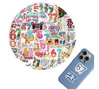 Generisch Autocollants amusants, six sept autocollants décoratifs - 57 pièces autocollants skateboard | pour ordinateur portable, scrapbooking, carnet, valise, skateboard, cadeaux de fête, idées