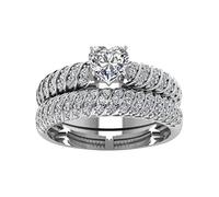 Generisch Autocollants Bagues Mariage Bijoux de Luxe Blanc Bague de Fiançailles Rideaux Anneaux Salon, 10, Métal, Aucune pierre précieuse