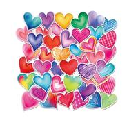 Generisch Autocollants en forme de cœur - 45 pièces mates autocollantes en forme de cœur | Saint Valentin, mariage, fête, étiquettes de bricolage, récompense, sceau décoratif pour cahiers, trousse à