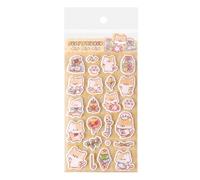Generisch Autocollants en mousse 3D - Réutilisables - Autocollants amusants de dessin animé pour scrapbooking, école, bricolage, scrapbooking, carnet, journal, écolier, anniversaire d'enfant