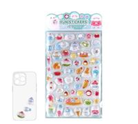 Generisch Autocollants pour - Décorations de Films adhésifs - Autocollants à Bulles 3D pour Ordinateurs Portables, fêtes, Anniversaires, activités de Classe, récompenses, Cartes de vœux