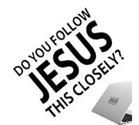 Generisch Autocollants pour voitures | Décoration de voiture chrétienne pare-chocs - Suivez Jésus si Proche Décalcomanie | Pour une conduite sûre Mur Ordinateur Portable Rétroviseur Bouteille d'eau