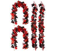 Generisch Automne Extérieur - 4 pièces Faux Thanksgiving, Harvest Vintage Saisonnier | Mélange de couleurs riche, Ornement pour balcon, mur arrière, jardin, porte d'entrée personnalisable