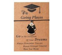 Generisch Avec Naturelle Perle Argent 4 Classique Bracelet Men，2024 Doctor High School Inspirational For Classmates Message Bracelet Pour Bleu Hommes Anneaux (E, One Size)