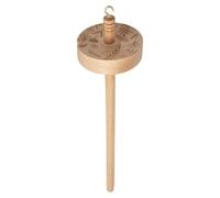 Generisch Axe goutte à goutte - 32,5 x 7 x 2 cm, bois, métal, laine d'araignée, fouet à goutte | Outil de filature à main pour tourner les fibres de broche dans le bois | Équipement de bricolage pour